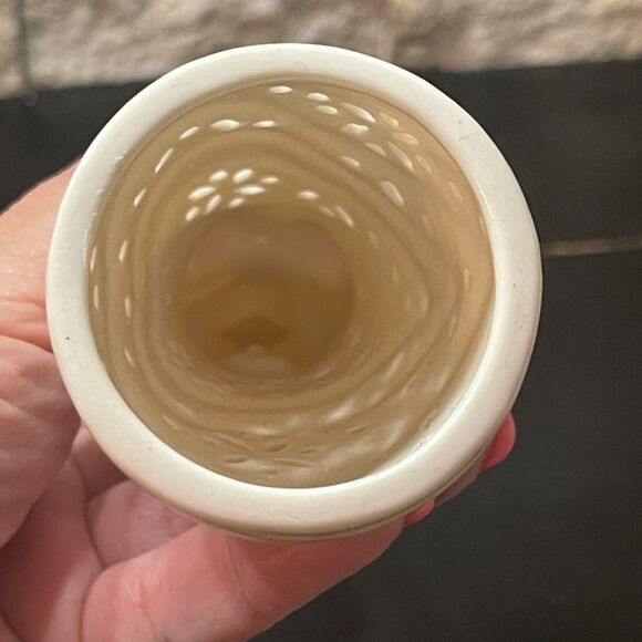 Belleek Living 6” Ivory & Gold Angel Of Peace Figurine Ceramic Tree Topper - Picture 7 of 9